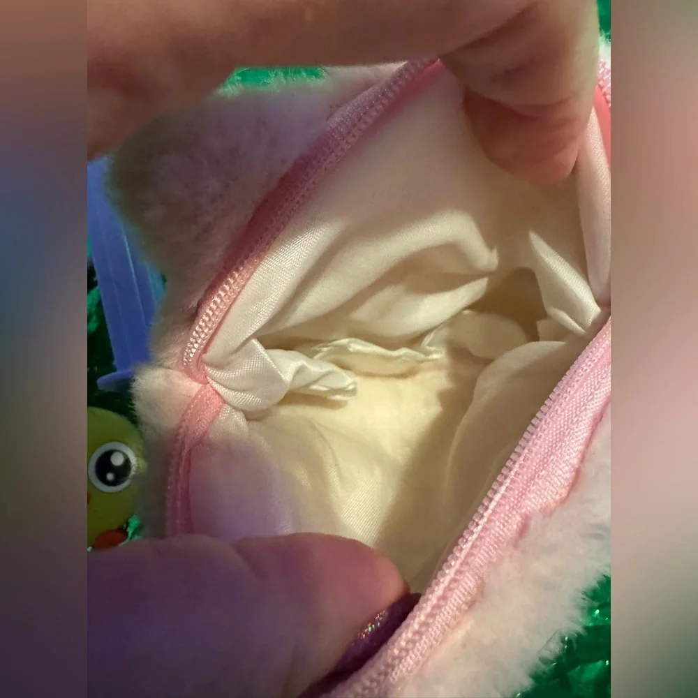Misc small toys unicorn cat plush coin purse, McDonald’s croc, etch a sketch, TY